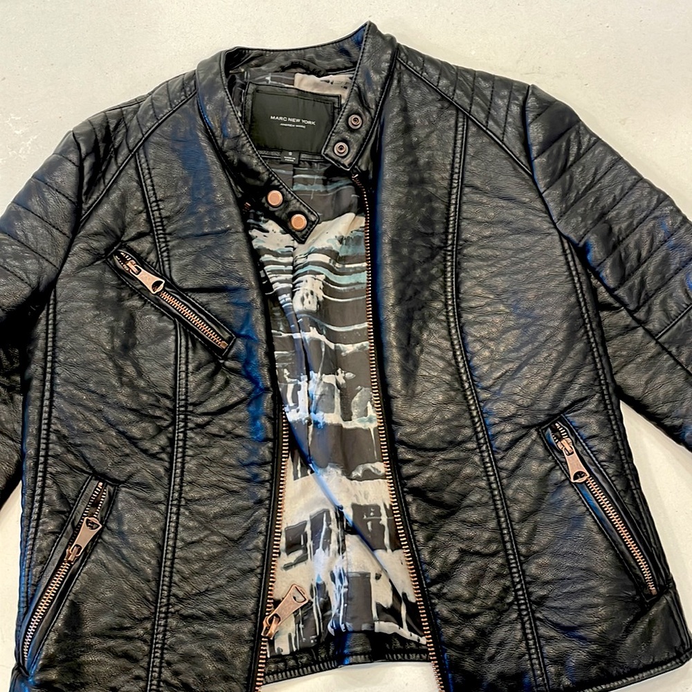 Marc New York, Andrew Marc, Faux Leather Jacket, Size S